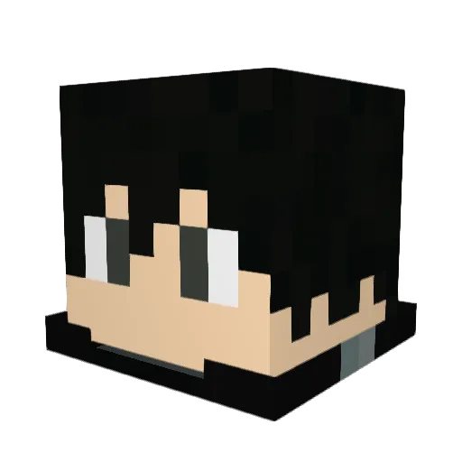 matutefer Minecraft avatar head, 3D render