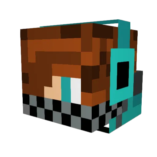 matutitas Minecraft avatar head, 3D render