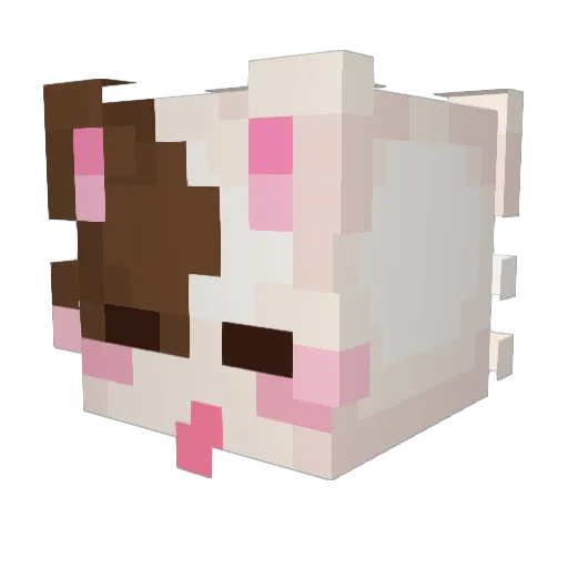 matvoka Minecraft avatar head, 3D render