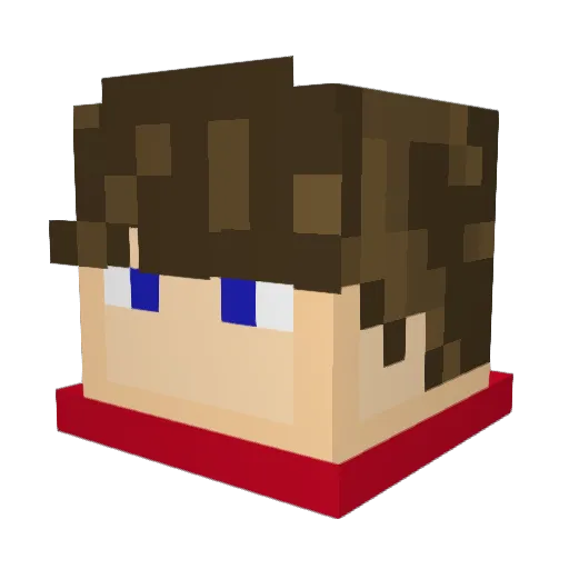 matwes Minecraft avatar head, 3D render