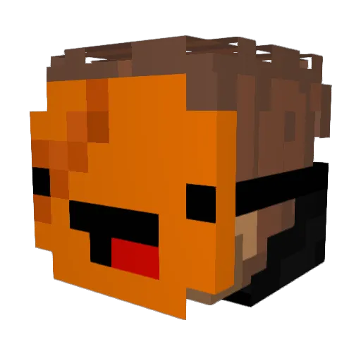 matx1400 Minecraft avatar head, 3D render