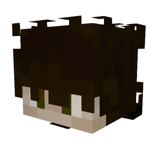 matxj Minecraft avatar head, 3D render