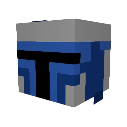 maucav Minecraft avatar head, 3D render