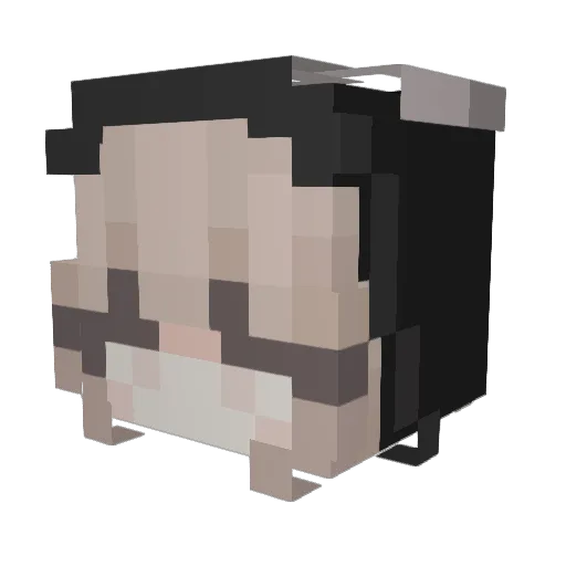 mauchan926 Minecraft avatar head, 3D render