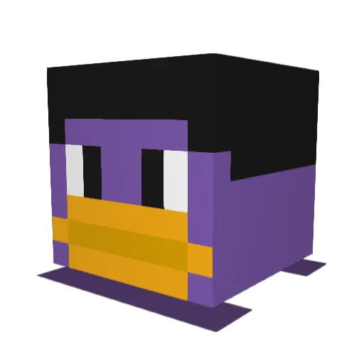 maugcat Minecraft avatar head, 3D render