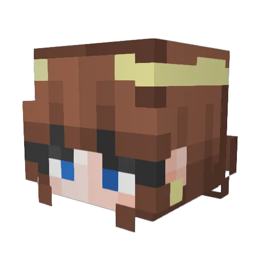 maui3408 Minecraft avatar head, 3D render