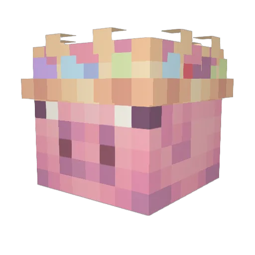 maujuarez Minecraft avatar head, 3D render