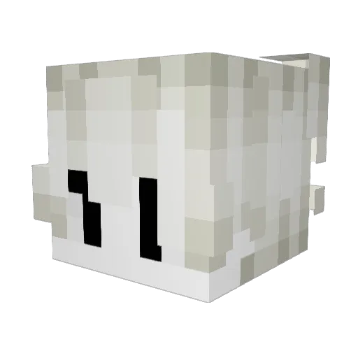 maullarte Minecraft avatar head, 3D render