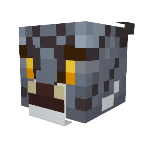 maulme Minecraft avatar head, 3D render