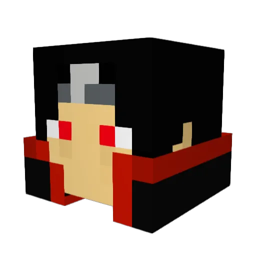 maunvz Minecraft avatar head, 3D render