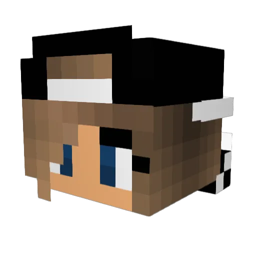 maureen_ Minecraft avatar head, 3D render