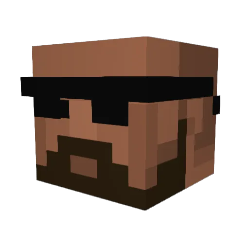 mauri88 Minecraft avatar head, 3D render