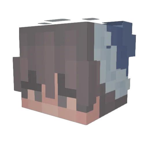 mauriciam Minecraft avatar head, 3D render