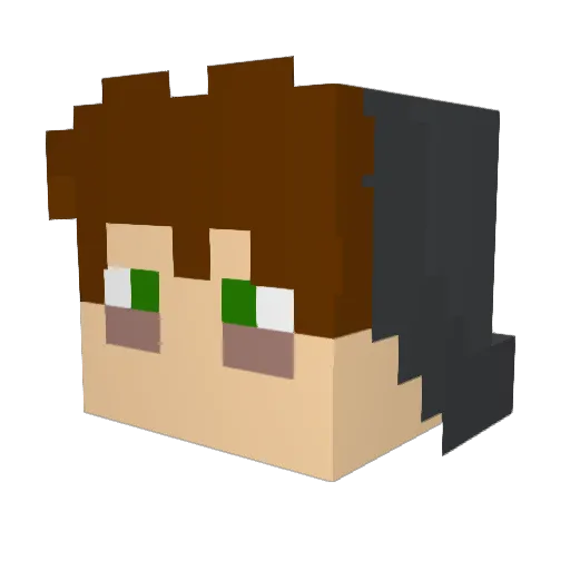 mauriciorimar2 Minecraft avatar head, 3D render