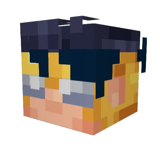 maurmace Minecraft avatar head, 3D render