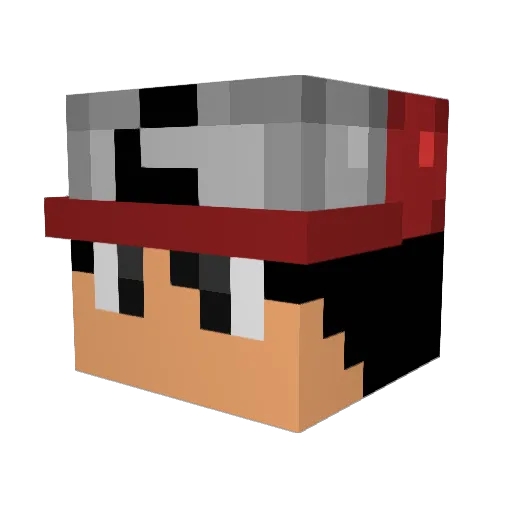 mauroahenriques Minecraft avatar head, 3D render