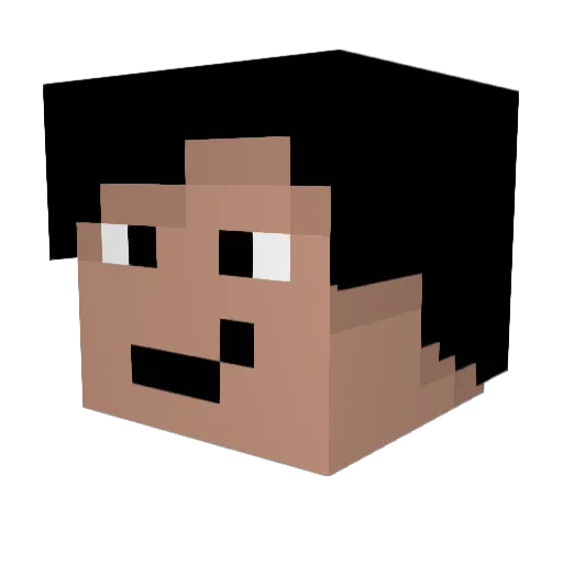 mauryE09 Minecraft avatar head, 3D render