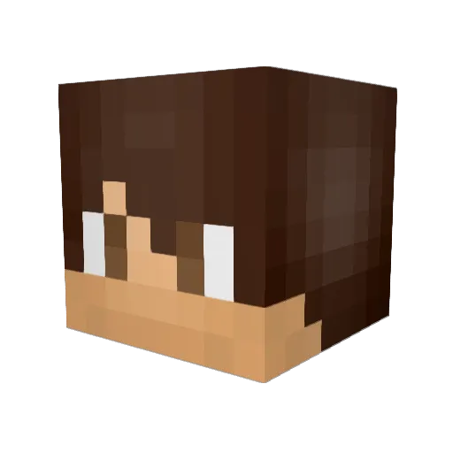 mausav Minecraft avatar head, 3D render