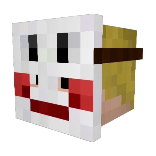 mauschel4 Minecraft avatar head, 3D render