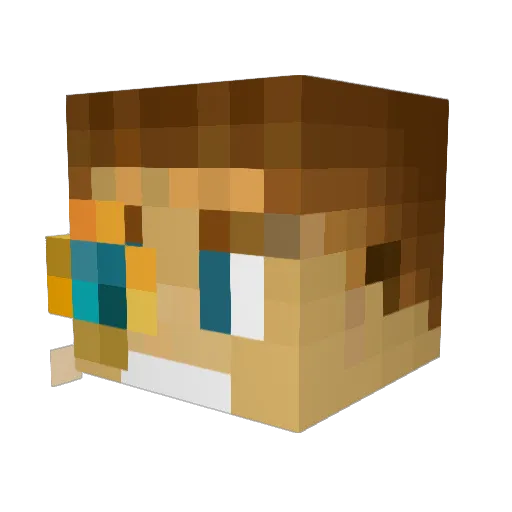 mausefuss99 Minecraft avatar head, 3D render