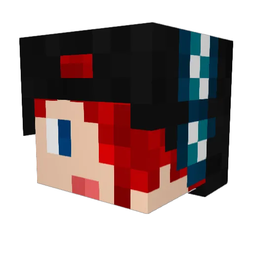 mausi2500mau Minecraft avatar head, 3D render
