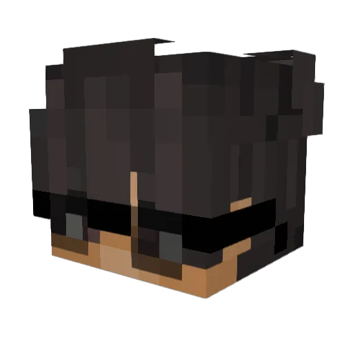 mausser_ Minecraft avatar head, 3D render