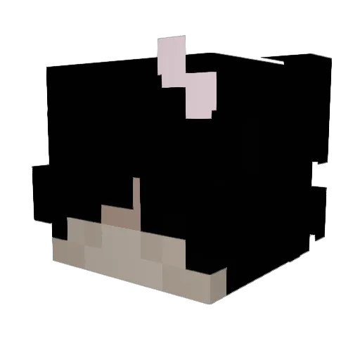 mauvelt Minecraft avatar head, 3D render