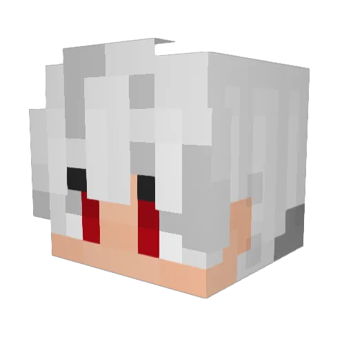 mauxxz Minecraft avatar head, 3D render