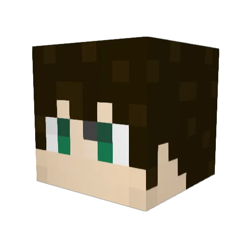 mauzzah1 Minecraft avatar head, 3D render
