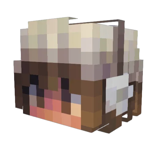 mav3lita Minecraft avatar head, 3D render