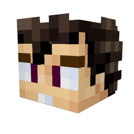 mavastur Minecraft avatar head, 3D render