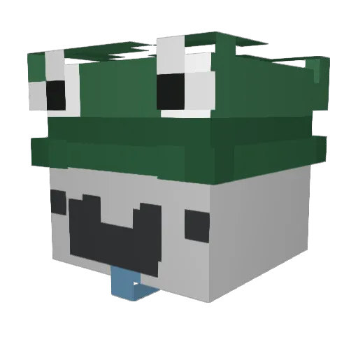 mavatc Minecraft avatar head, 3D render