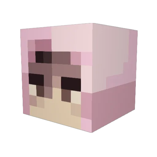 maveeski Minecraft avatar head, 3D render