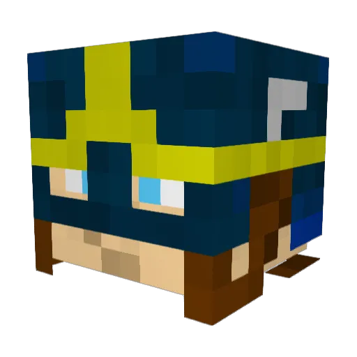 mavennn Minecraft avatar head, 3D render