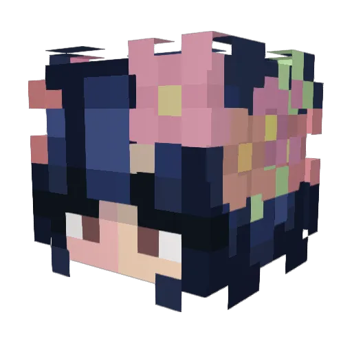 maviiisx Minecraft avatar head, 3D render