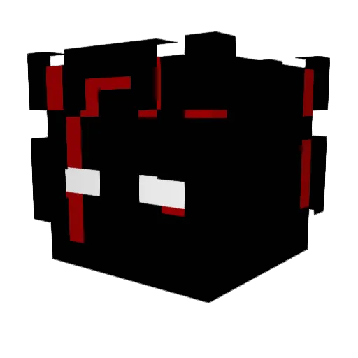 mavirtual Minecraft avatar head, 3D render