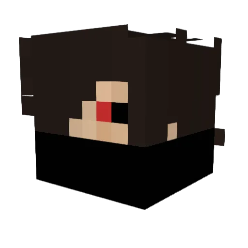 mavluz Minecraft avatar head, 3D render