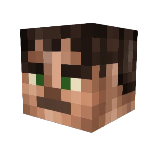 mavo54 Minecraft avatar head, 3D render
