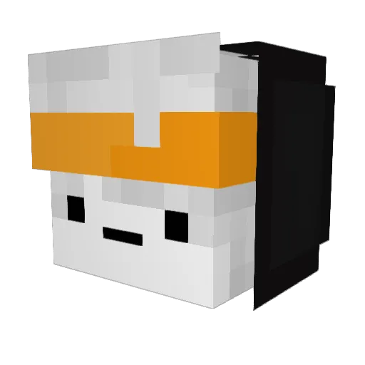 mavrikc Minecraft avatar head, 3D render