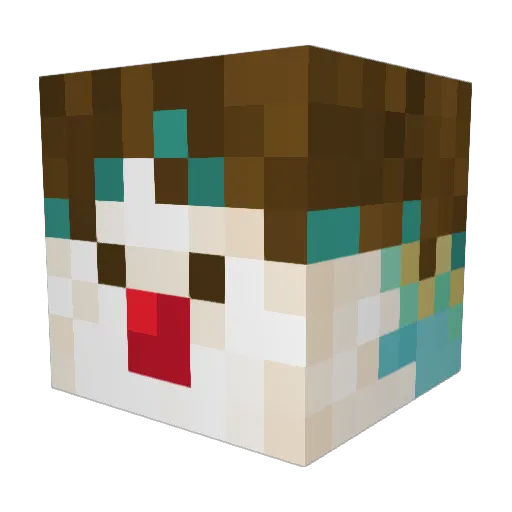 maw_honk Minecraft avatar head, 3D render