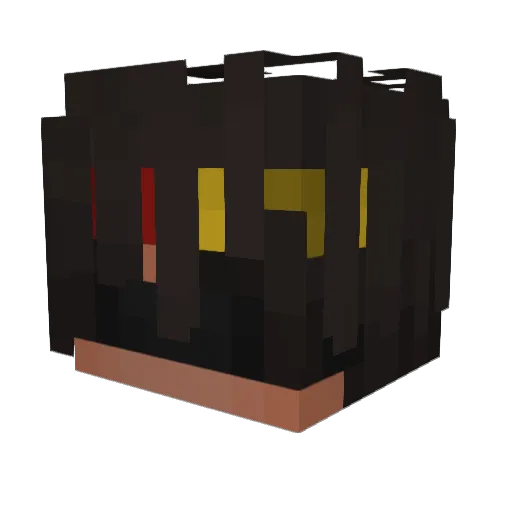 mawhy Minecraft avatar head, 3D render
