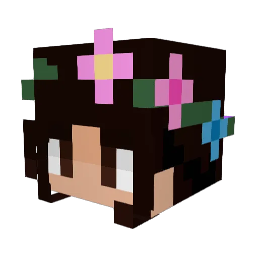 mawiener Minecraft avatar head, 3D render