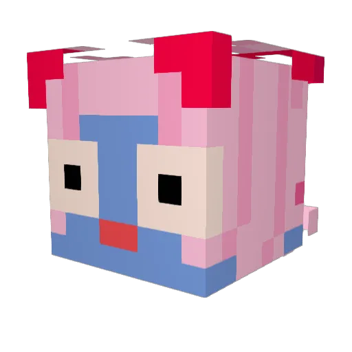 mawkii Minecraft avatar head, 3D render