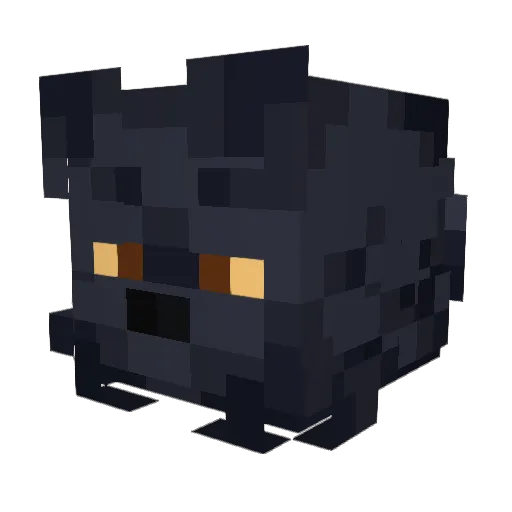 mawnty Minecraft avatar head, 3D render