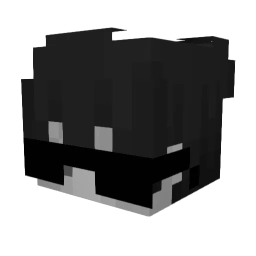 mawupels Minecraft avatar head, 3D render