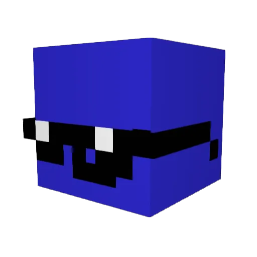 mawyien Minecraft avatar head, 3D render