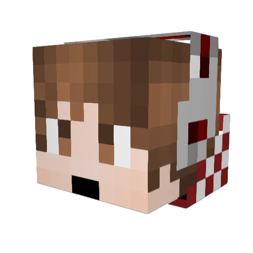 max071204 Minecraft avatar head, 3D render