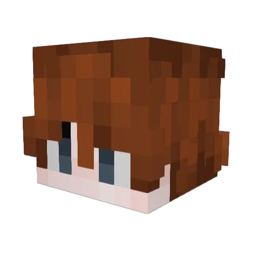 max0uuu Minecraft avatar head, 3D render