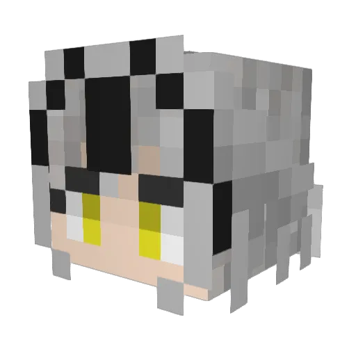 max1021 Minecraft avatar head, 3D render