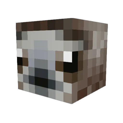 max1118 Minecraft avatar head, 3D render